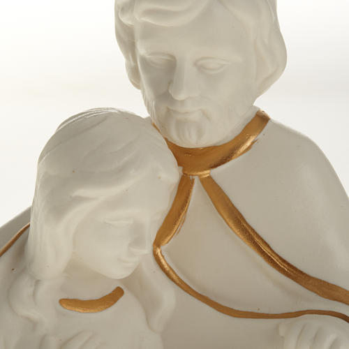 Natividad cerámica blanco y oro 4