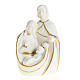 Natividad cerámica blanco y oro s1