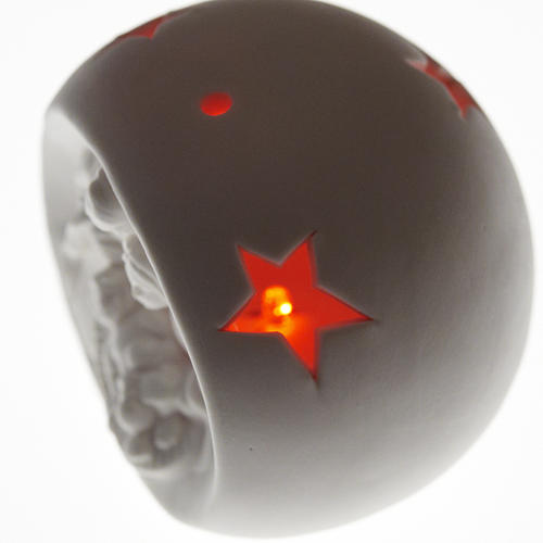 Nativité sphère céramique lumière Led colorée 2