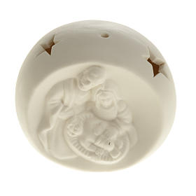 Natività sfera ceramica luce led colorata