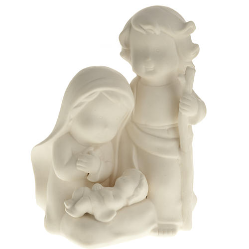 Stylized Nativity, white ceramic 1