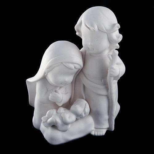Natividad cerámica blanca estilizada cm. 18 2