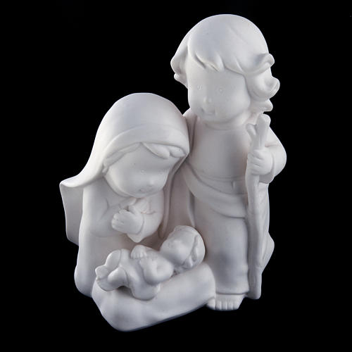 Stylized Nativity, white ceramic 2