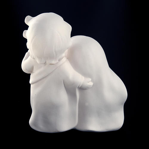 Stylized Nativity, white ceramic 4