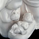 Stylized Nativity, white ceramic s3