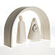 Nativity, stylised in grès porcelain stoneware 25 cm s5