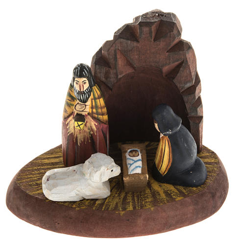 Belén ruso madera abeto base oval 1