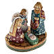 Presepe russo stilizzato legno abete con angelo s2