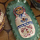 Presepe russo stilizzato legno abete con angelo s3