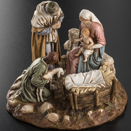 Nativity on base by Landi, 16 cm 9