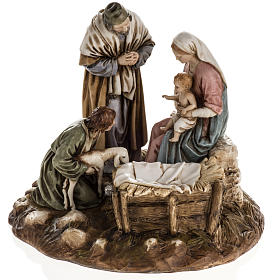 Nativity on base by Landi, 16 cm