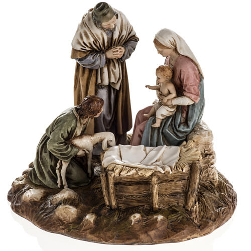 Nativity on base by Landi, 16 cm 1