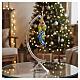 Sub nuota con delfino decoro in vetro soffiato per albero di Natale s4
