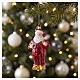 Santa Claus in Pajamas blown-glass Christmas ornament s2