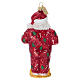 Santa Claus in Pajamas blown-glass Christmas ornament s6