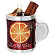 Blown glass Christmas ornament, mulled wine s1