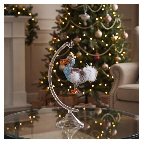 Legendary dodo, Christmas tree decoration in blown glass 4
