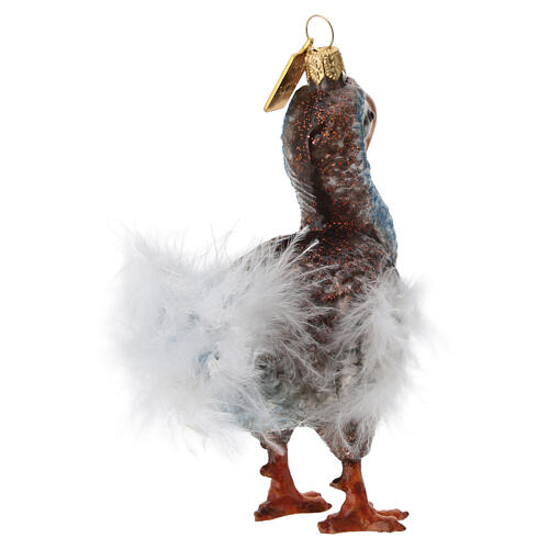 Legendary dodo, Christmas tree decoration in blown glass 6