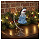 Leaping shark, blown glass Christmas tree ornament s4
