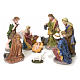 Presepe completo 50 cm resina 10 pz mod. soft color s1