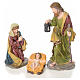 Presepe completo 50 cm resina 10 pz mod. soft color s2