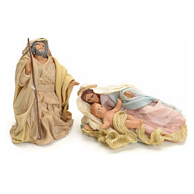 Nativity, lying figurines 8cm, Neapolitan nativity.