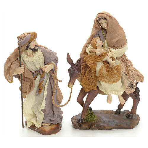 Flight into Egypt 23cm cream and gold 1