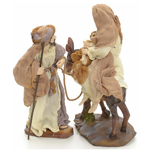 Flight into Egypt 23cm cream and gold 2