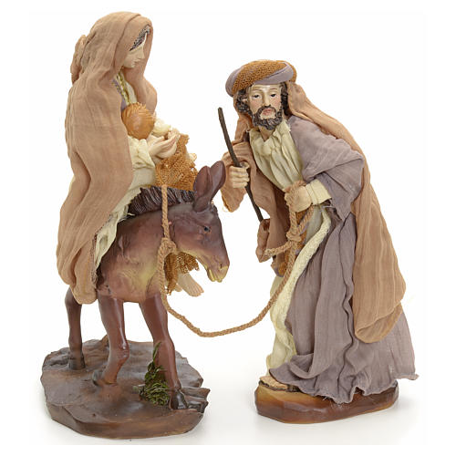 Flight into Egypt 23cm cream and gold 3