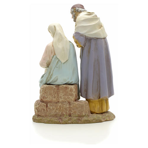 Nativity on base, painted resin 16 cm STOCK 3