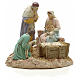 Nativity with shepherd on base, painted resin 16 cm STOCK s1