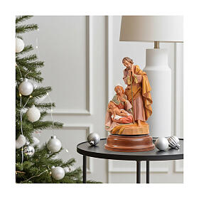 Sainte Famille crèche 24 cm avec carillon Fontanini