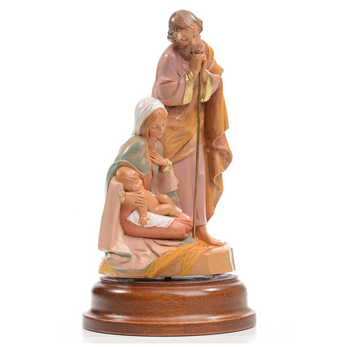 Sainte Famille crèche 24 cm avec carillon Fontanini 3