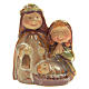 Nativity scene in ceramic, 6cm, 2 finishings s1