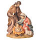 Holy Family with sheep in painted Valgardena wood s1
