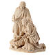 Holy Family with sheep in Valgardena wood, natural wax s2