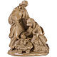 Holy Family with sheep in patinated Valgardena wood s1