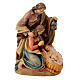 Holy Family group statue in painted Valgardena wood s1