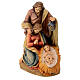 Holy Family group statue in painted Valgardena wood s3