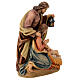 Holy Family group statue in painted Valgardena wood s4