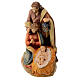 Holy Family group statue in painted Valgardena wood s5