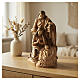 Holy Family group statue in Valgardena wood, multi-patinated s2
