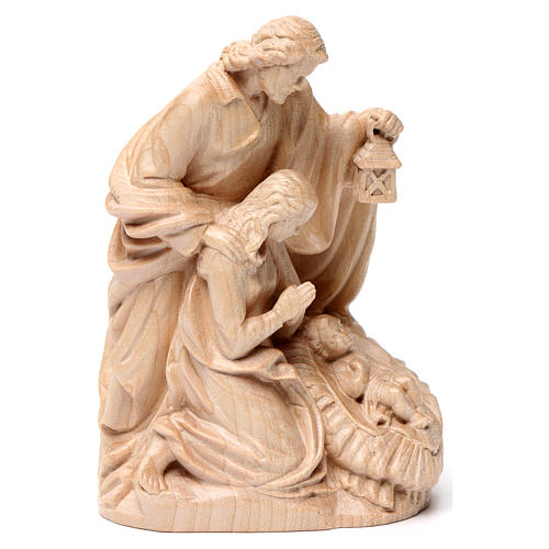 Holy Family group statue in Valgardena wood, natural wax 4