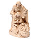 Holy Family group statue in Valgardena wood, natural wax s1