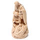 Holy Family group statue in Valgardena wood, natural wax s3