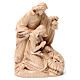 Holy Family group statue in Valgardena wood, natural wax s4