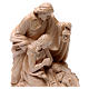 Holy Family group statue in Valgardena wood, natural wax s2