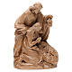 Holy Family group statue in Valgardena wood, patinated finish s1