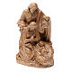 Holy Family group statue in Valgardena wood, patinated finish s2