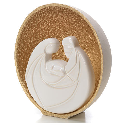 Gold Pearl Nativity figurine in Refractory clay 14.5cm 2